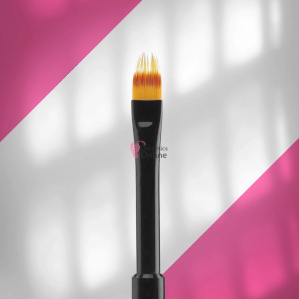 Pensula de unghii Staleks pentru pictura ombre, din par sintetic, lungime 11 mm, model NBE-07